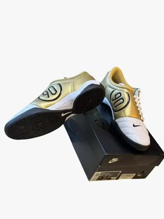 Nike Total 90 III SP White Metallic Gold HJ9351-101 Indoor Soccer Shoes - Picture 5 of 16